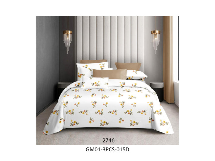 GULMOHAR 120 TC 100%
COTTON DOUBLE BEDSHEET SET