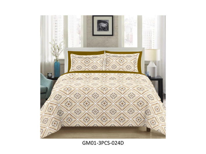 GULMOHAR 120 TC 100%
COTTON DOUBLE BEDSHEET SET