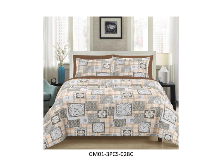 GULMOHAR 120 TC 100%
COTTON DOUBLE BEDSHEET SET