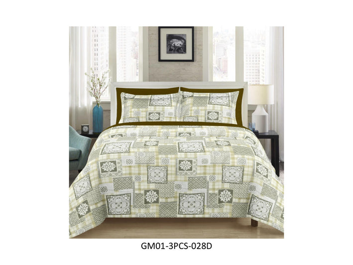 GULMOHAR 120 TC 100%
COTTON DOUBLE BEDSHEET SET