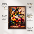 Anupam Premium Floral Bouquet Metal Framed Wall Painting – 18 x 26 Inch Elegant Flower Wall Art for Living Room & Home Decor