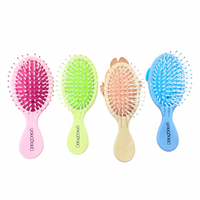 Anupam Pack of 4 Cute Cartoon Character Hair Brushes for Kids | Colorful Detangling Massage Hair Brush Set for Girls & Boys
