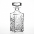 Premium Cut-Glass Whiskey Decanter with Airtight Stopper - Royal Square Spirits Container