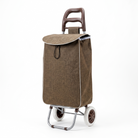 Premium Foldable Shopping Trolley Bag with Wheels - Heavy Duty Reusable Grocery Cart