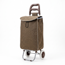 Premium Foldable Shopping Trolley Bag with Wheels - Heavy Duty Reusable Grocery Cart