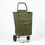 Anupam Premium Olive Green Foldable Shopping Trolley Bag - Heavy Duty Grocery Cart with Wheels
