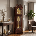 Anupam Premium Wooden Grandfather Pendulum Floor Clock with Chime – Classic Antique Home Decor