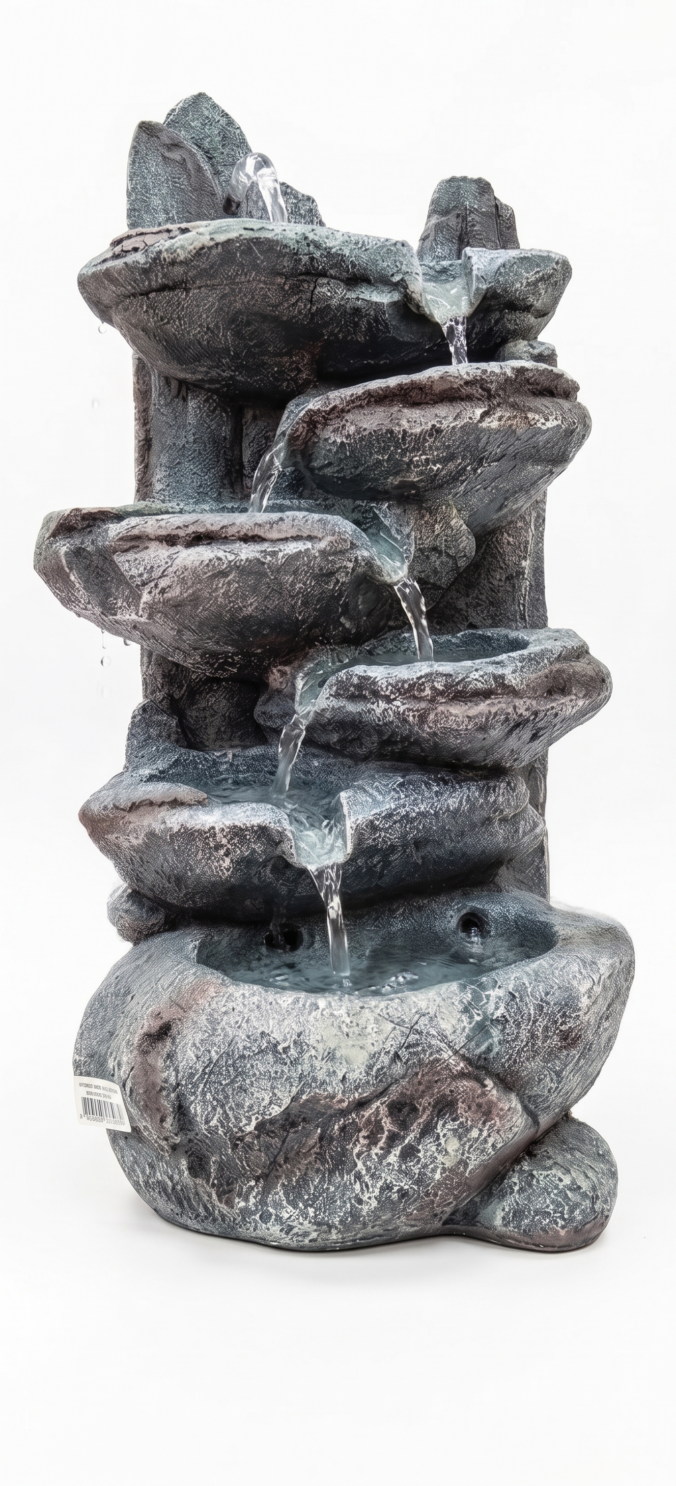 Premium  Indoor Decorative Water Fountain – Multi-Tier Rocky Cascade Tabletop Fountain