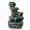 Premium Multi-Tier Rocky Cascade Water Fountain – Green & Stone Finish Decorative Waterfall