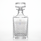 Premium Crystal Glass Whiskey Decanter - Classic Diamond Cut Liquor Bottle with Stopper