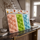 Anupam 3 Pcs Silicone Fruit Shape Ice Maker Set – Food Grade Reusable Ice Cube Tray for Drinks, Juices & Chocolates