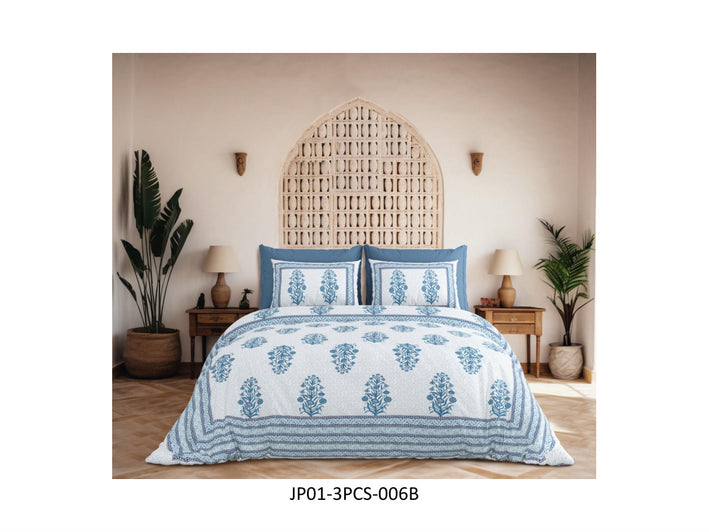 JAIPURI 120 TC
COTTON JAIPURI DOUBLE BEDSHEET