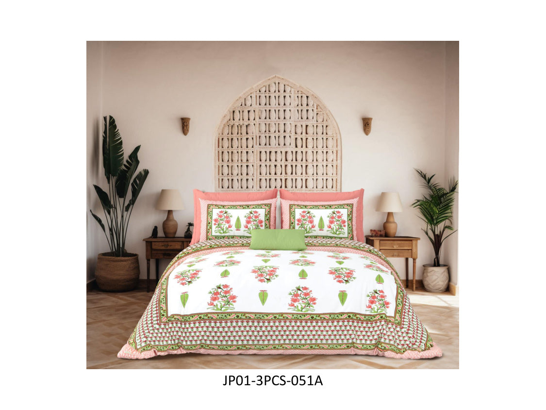 JAIPURI 120 TC
COTTON JAIPURI DOUBLE BEDSHEET