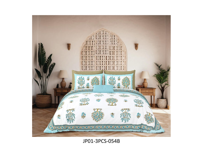 JAIPURI 120 TC
COTTON JAIPURI DOUBLE BEDSHEET