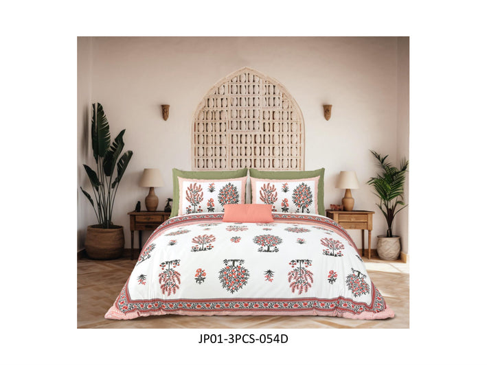 JAIPURI 120 TC
COTTON JAIPURI DOUBLE BEDSHEET