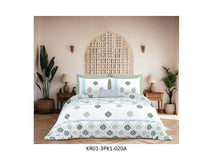 KARIGARI 210 TC 100% COTTON KING SIZE DOUBLE BEDSHEET SET HAND BLOCK