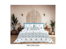 KARIGARI 210 TC 100% COTTON KING SIZE DOUBLE BEDSHEET SET HAND BLOCK