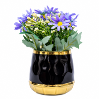 Premium Artificial Beautiful Flower Pot Home Decor, Decorative Home Item / Tabletop Statue / Luxury Flower Showpiece for Living Room, Office & Gifting