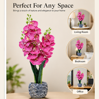 Premium Artificial Graceful Flower Pot Home Decor, Decorative Home Item / Tabletop Statue / Luxury Flower Showpiece for Living Room, Office & Gifting
