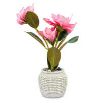 Premium Artificial Decorative Flower Pot Home Decor, Decorative Home Item / Tabletop Statue / Luxury Flower Showpiece for Living Room, Office & Gifting