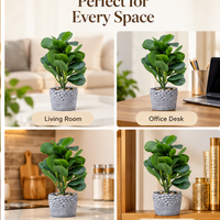 Premium Artificial Graceful Flower Pot Home Decor, Decorative Home Item / Tabletop Statue / Luxury Flower Showpiece for Living Room, Office & Gifting