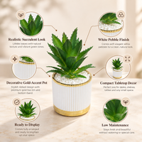 Premium Artificial Flower Metal Pot Home Decor, Decorative Home Item / Tabletop Statue / Luxury Flower Showpiece for Living Room, Office & Gifting