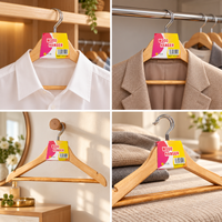 Anupam Premium Wooden Clothes Hangers with Metal Hook & Trouser Bar for Shirts, Coats, Jackets & Pants – Pack of 3