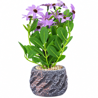Premium Artificial Eye-Catching Flower Pot Home Decor, Decorative Home Item / Tabletop Statue / Luxury Flower Showpiece for Living Room, Office & Gifting