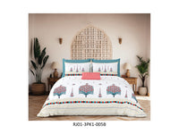 RAJWADA 120 TC 100% COTTON KING SIZE DOUBLE BEDSHEET SET