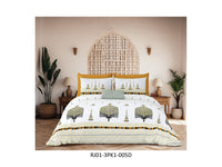 RAJWADA 120 TC 100% COTTON KING SIZE DOUBLE BEDSHEET SET