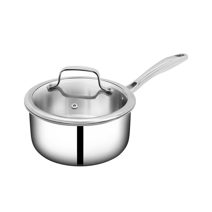 Stainless Steel Three Layer Triply Sauce pan with lid