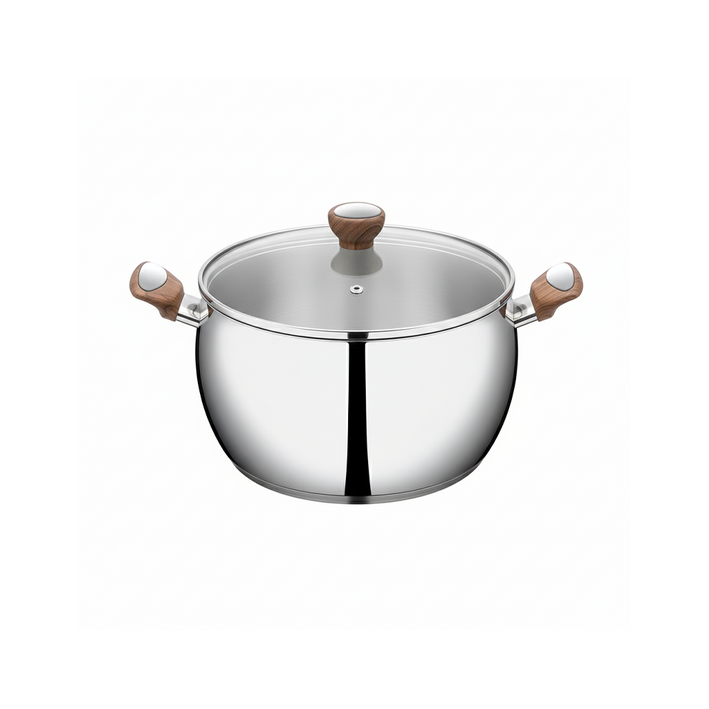 Belly Casserole with Glass lid 18 cm
