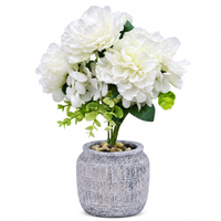 Premium Artificial Beautiful Flower Pot Home Decor, Decorative Home Item / Tabletop Statue / Luxury Flower Showpiece for Living Room, Office & Gifting