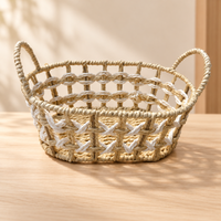 Woven Storage Basket with Handles - image 1
