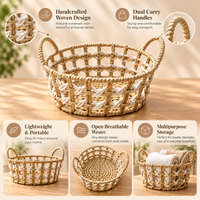 Woven Storage Basket with Handles - image 3