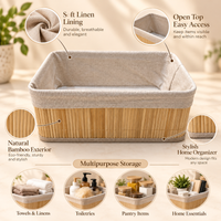 Large Rectangular Lined Storage Basket - image 2