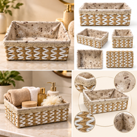 Large Floral Lined Storage Basket - image 3