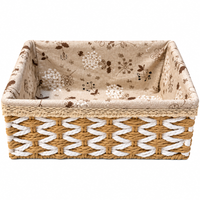 Large Floral Lined Storage Basket - image 4
