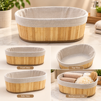 Large Oval Lined Storage Basket - image 3