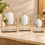 Anupam Gold Decorative Tabletop Mirrors Set of 3 with Floral Crowns & Mirrored Trays, Gold Metal & Glass - product image 1