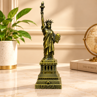 Anupam Antique Bronze-Tone Statue of Liberty Metal Showpiece with Detailed Pedestal for Home, Office & Shelf Decor — image 1
