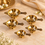 Anupam Brass Combo Pack of 5 Lakshmi Deep Diya No. 0 Traditional Oil Lamp for Daily Puja, Home Mandir, Diwali & Festive Worship (Small Size All Piece)