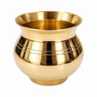 Anupam Brass Paragi Lota No. 1 Traditional Puja Kalash Water Pot for Home Mandir, Daily Worship & Religious Ceremonies