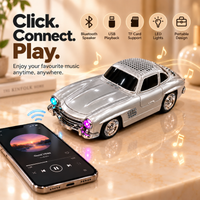 Anupam 10W Silver Bluetooth car speaker - Bluetooth connectivity, USB playback and TF card support
