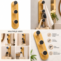 Anupam bamboo look wall hook multiple uses