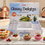 Anupam Glassy Delights 7 piece clear glass pudding bowl set with 6 small bowls and 1 large serving bowl