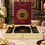 Anupam Grace black and gold serving tray and jar set 4+1 piece