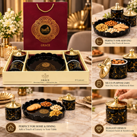 Anupam Grace serving tray and jar set features view