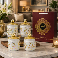 Anupam Grace premium ceramic kitchen storage jar set with gift box