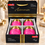 Anupam pink and gold hammered serving bowl set of 4 in gift box